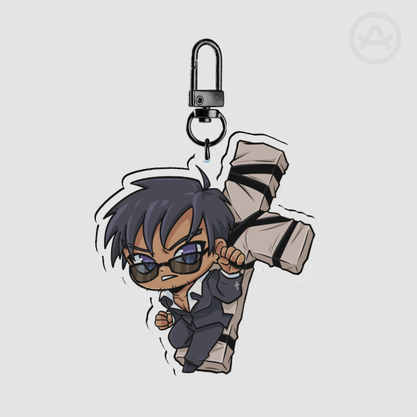 Nicholas D. Wolfwood Clear Acrylic Keychain!
