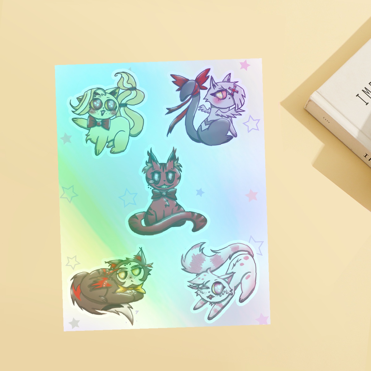 Hazkittens Stickers: The Hotel OGs