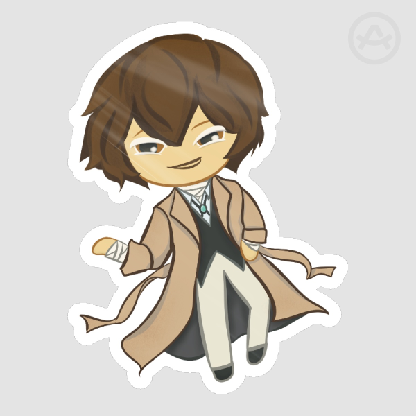 Bungo Stray Dogs Dazai Osamu Die Cut Sticker