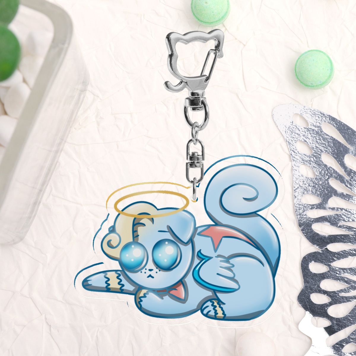 St Peter Kitten Keychain