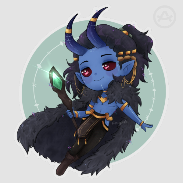 frost giant loki Clear PET Vinyl Die Cut Stickers