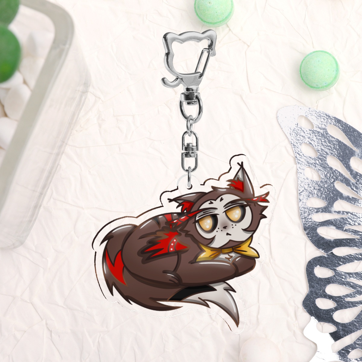 Husk Kitten Keychain