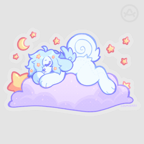 Sleepyhead - Clear Vinyl Sticker