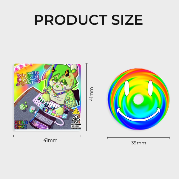 BEDROOM RAVE CD Keychain