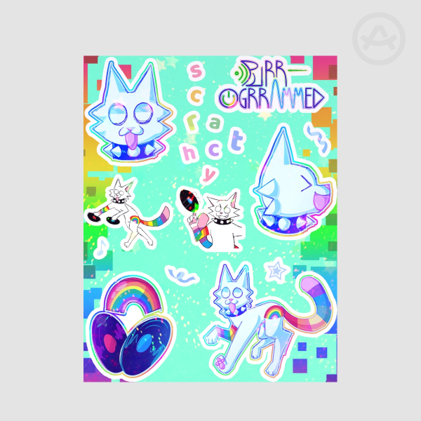 Scratchy Sticker Sheet