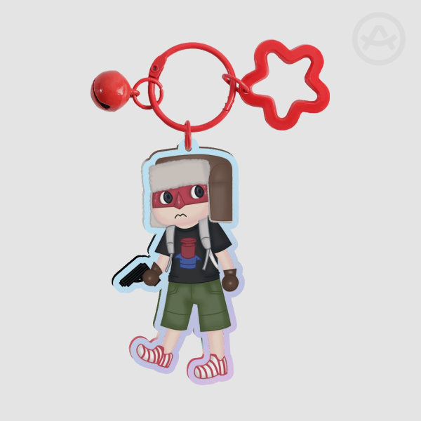 Fujita Rainbow Acrylic Keychain