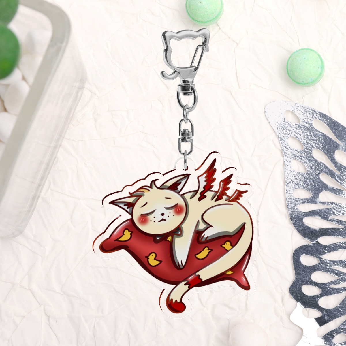 Lucifer Kitten Keychain