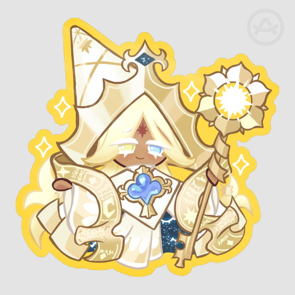 Awakened Pure Vanilla Cookie Glossy Sticker