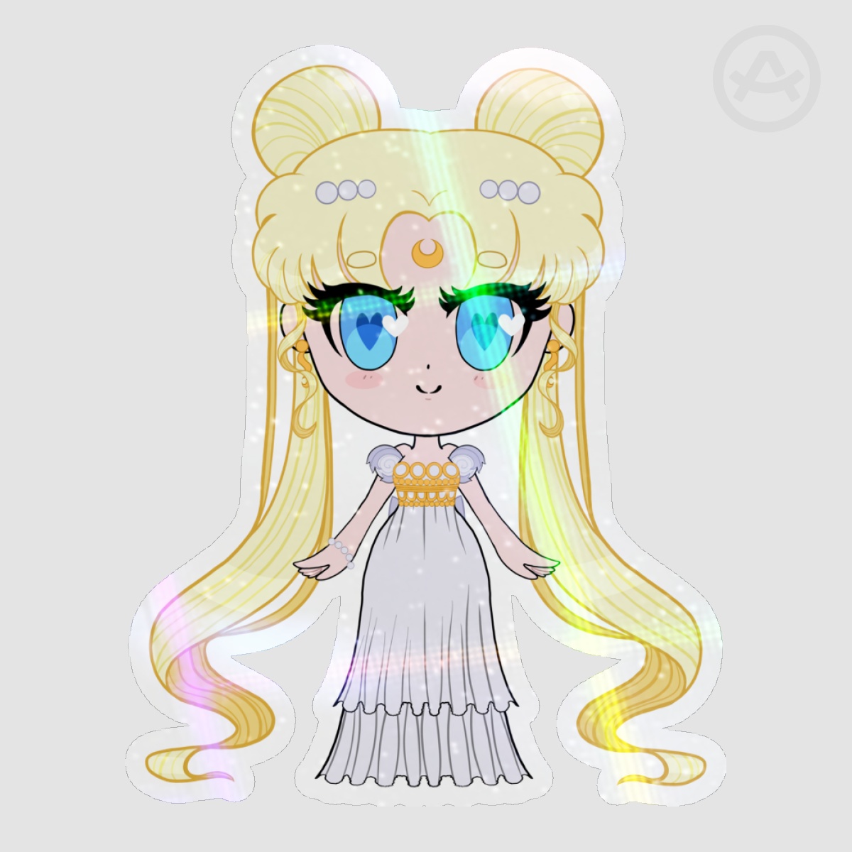 SM - Chibi Princess Serenity Holo Sticker