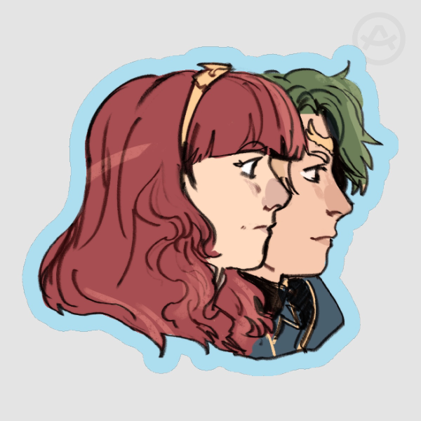 Sticker - Alm and Celica - Fire Emblem Echoes: Shadows of Valentia