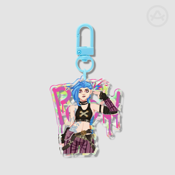 Jinx ♥ Arcane ♥ Broken Glass Acrylic Keychain