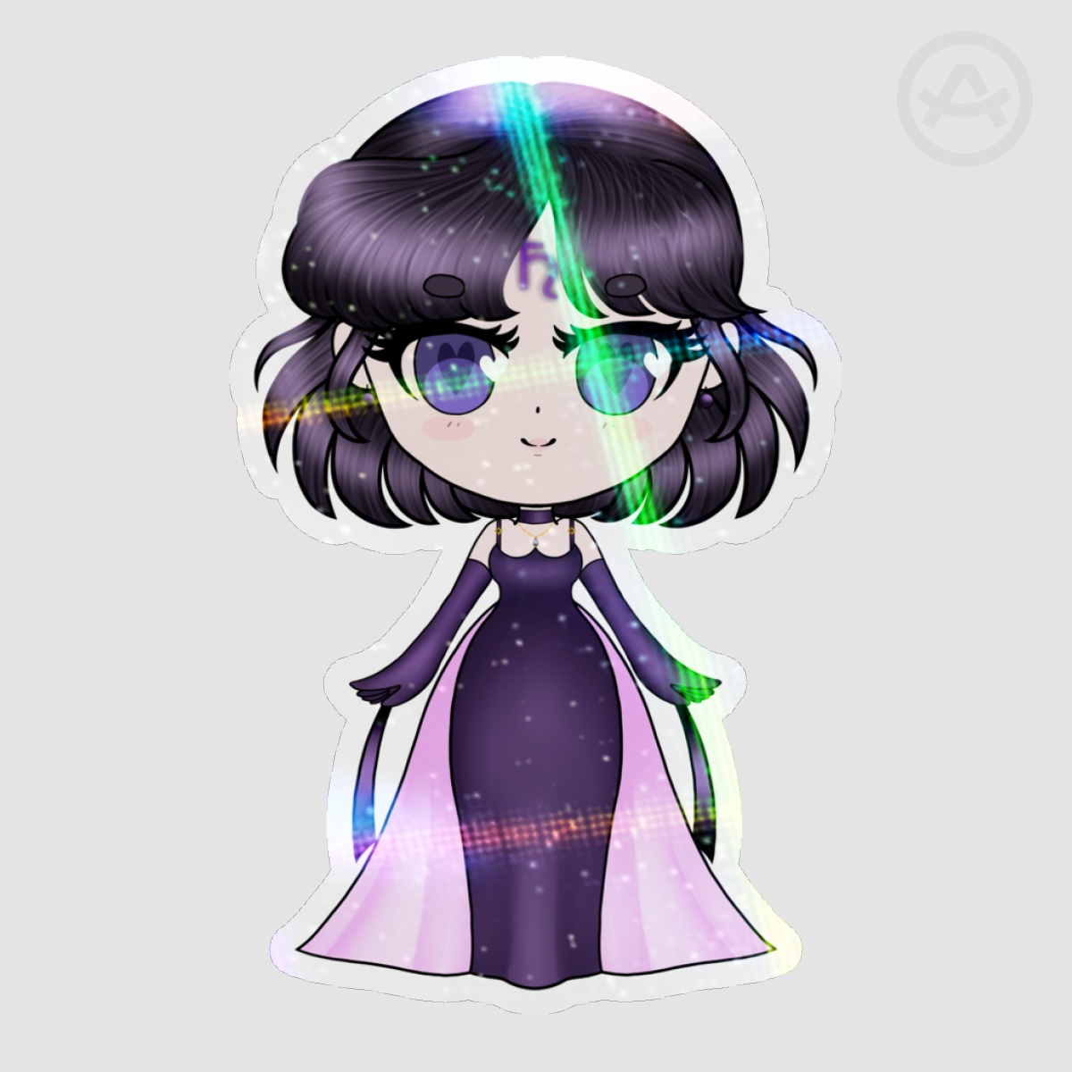 SM - Chibi Princess Saturn Holo Sticker