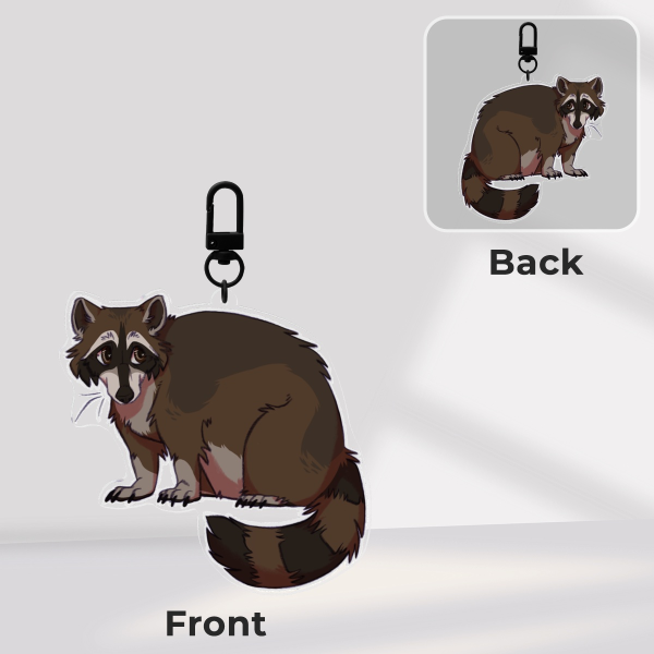 Raccoon Keychain