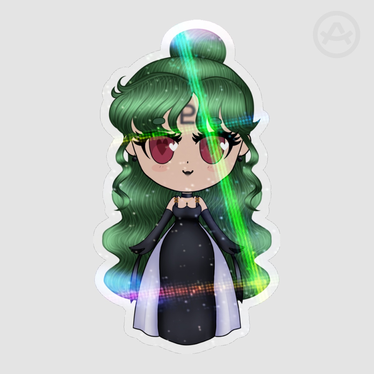 SM - Chibi Princess Pluto Holo Sticker