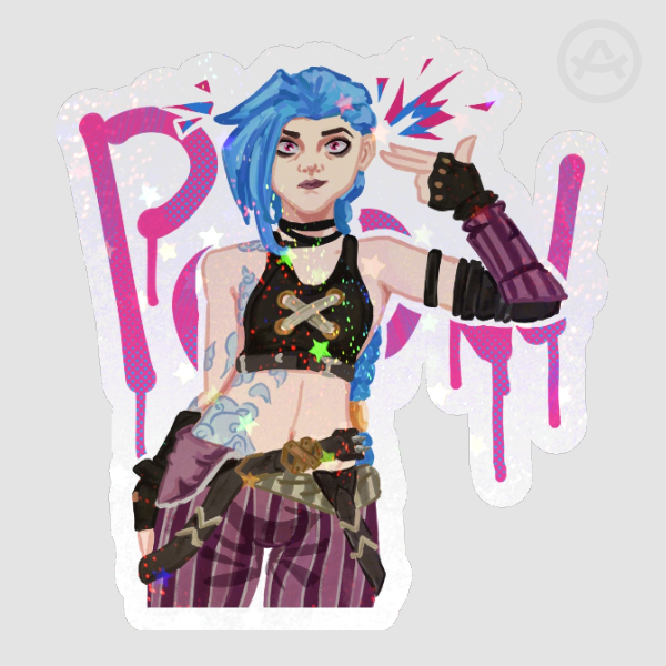 Jinx ♥ Arcane ♥ Die Cut Sticker