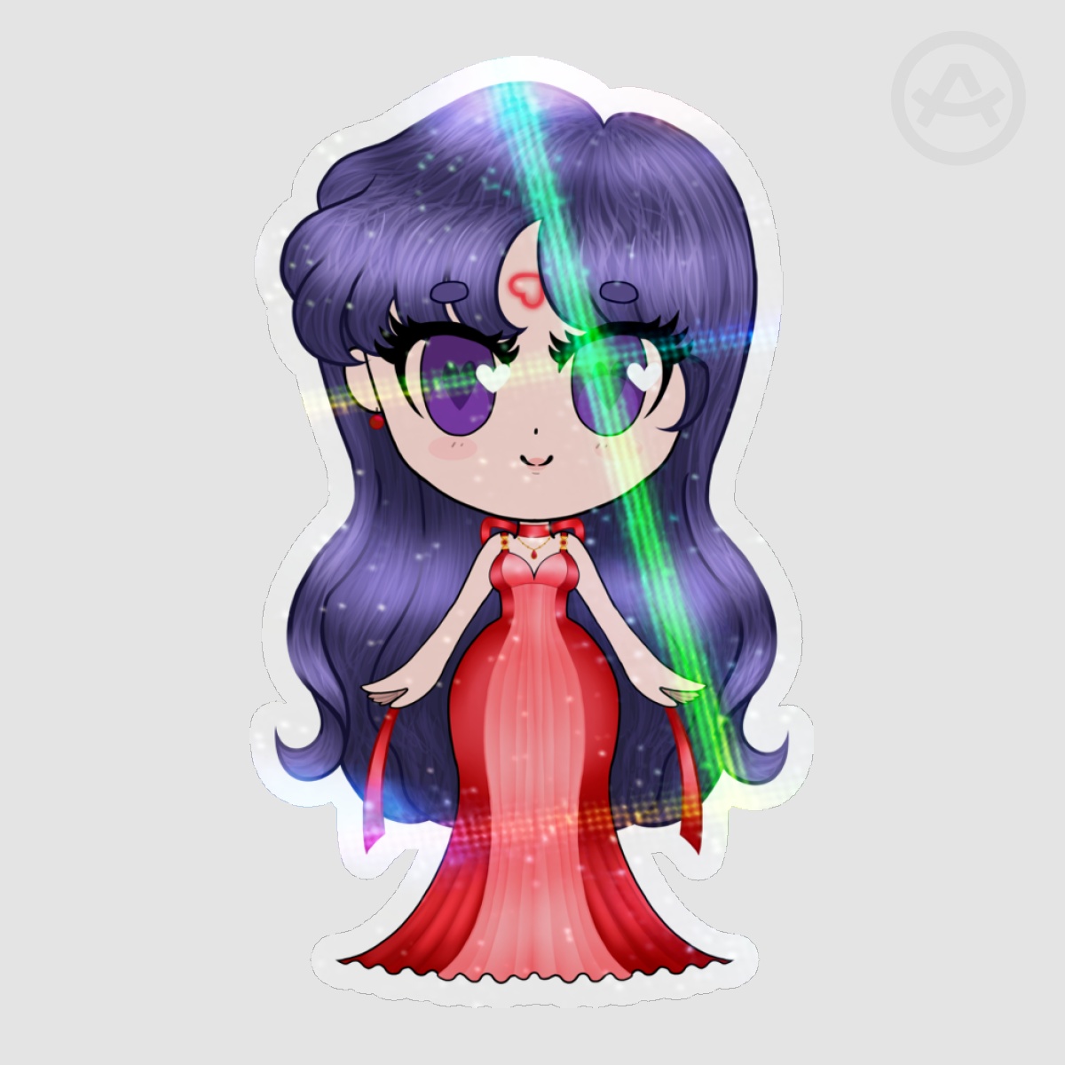 SM - Chibi Princess Mars Holo Sticker