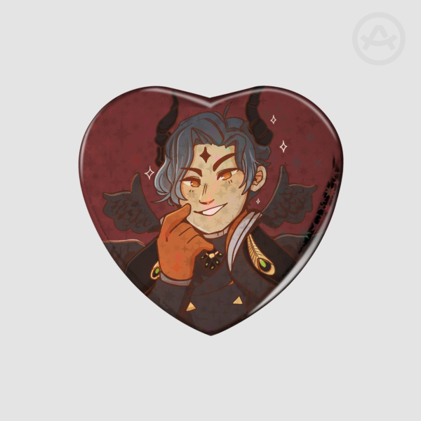 Lucifer Holo Heart Badge
