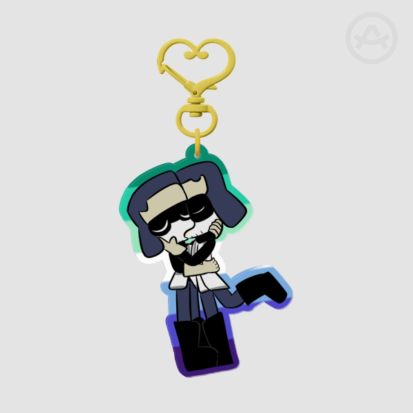 Hobomen Gay Pride Edge Acrylic Keychains