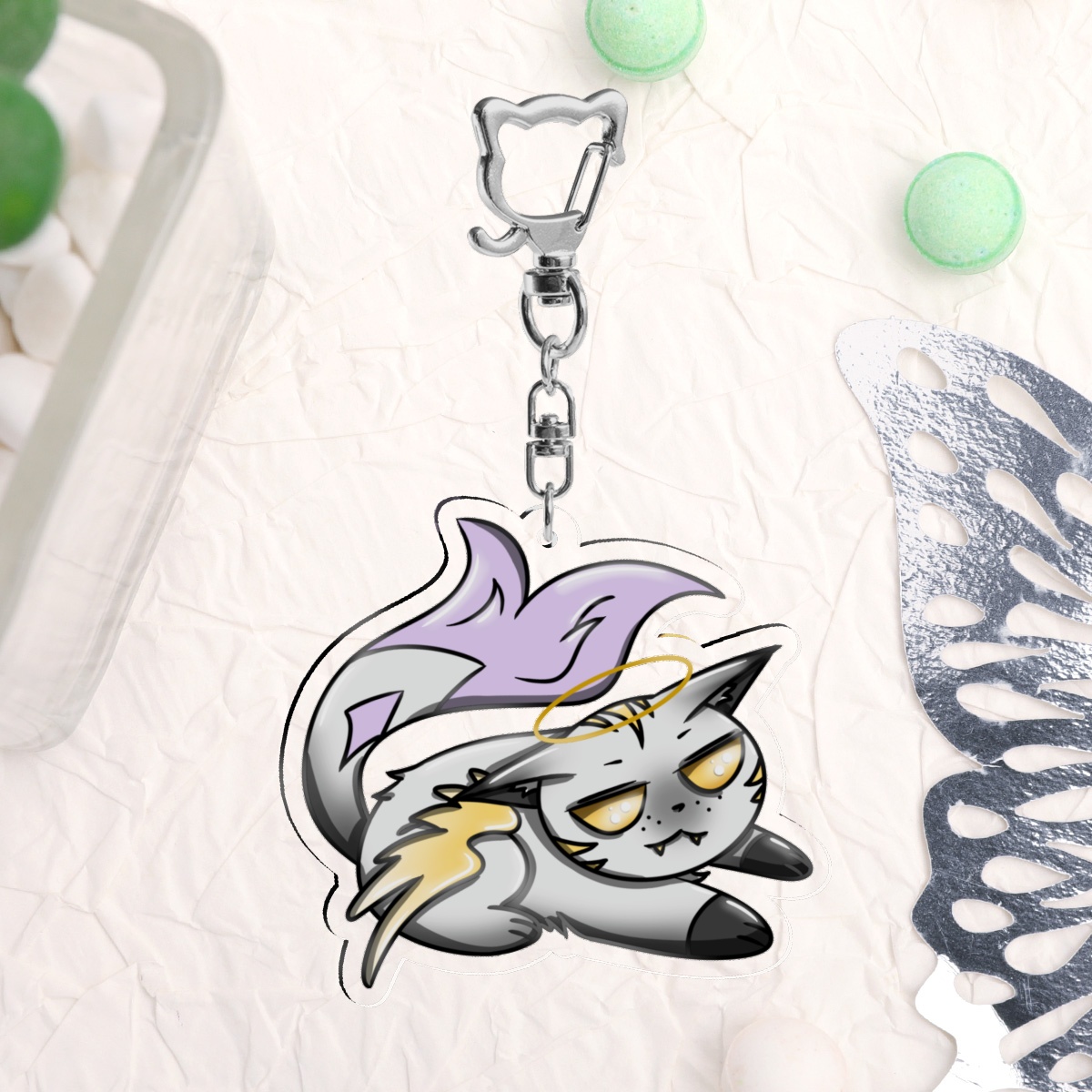 Adam Kitten Keychain