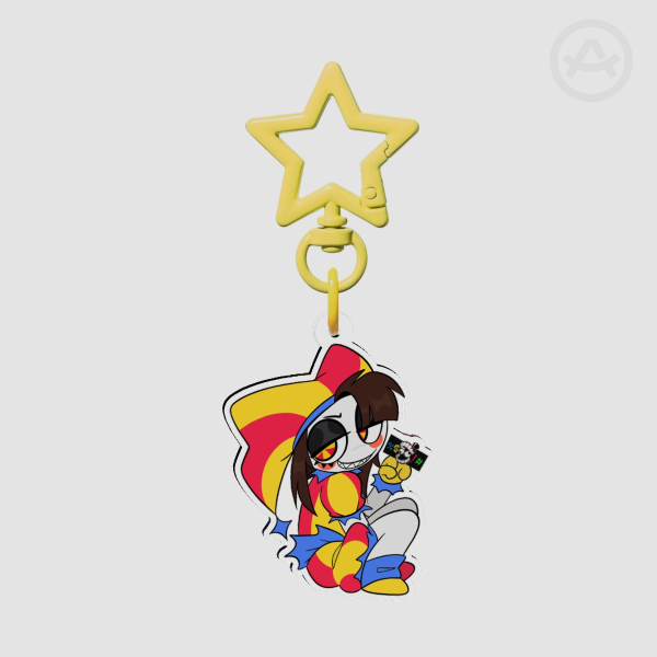 Evil Pomni Keychain