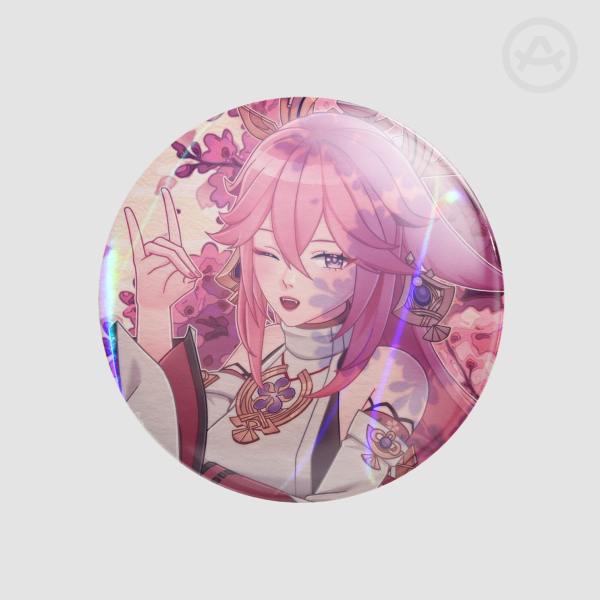 Yae Miko Round Badge