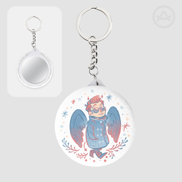 Crowley | Plush Badge Mirror Keychains