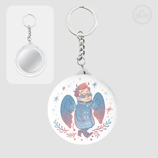 Crowley | Plush Badge Mirror Keychains