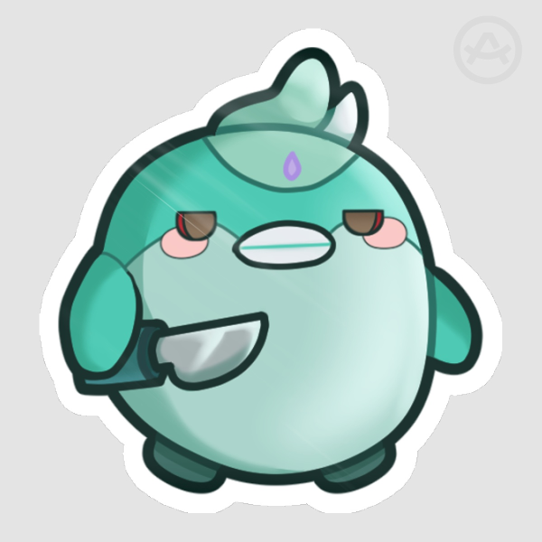 [Genshin] Xiao Birb Holding Knife Sticker