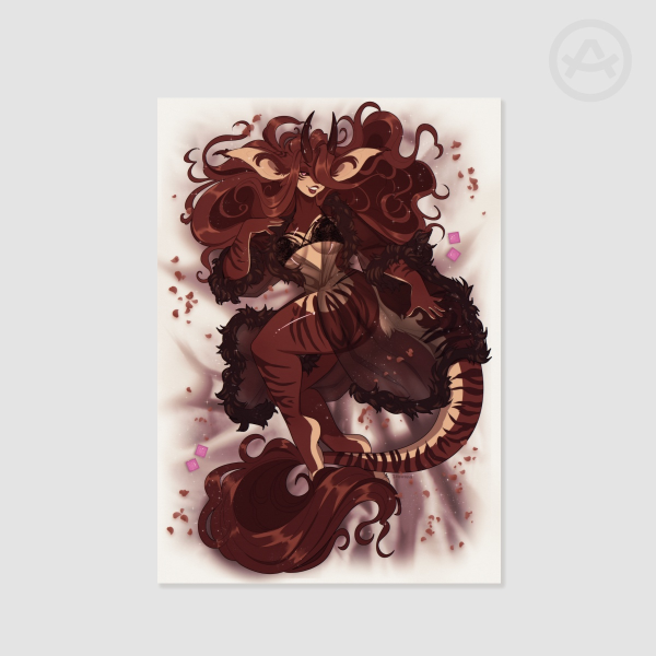 Lilith Valentines Pin-up 11x17 Print