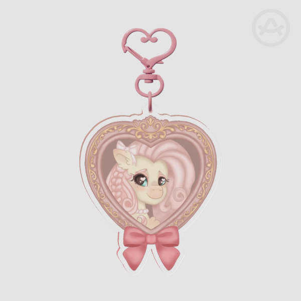 Coquette Fluttershy Acrylic Keychains