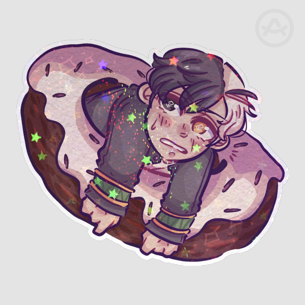 "Donut Delight! (1/3)" (Wind Breaker Sticker)
