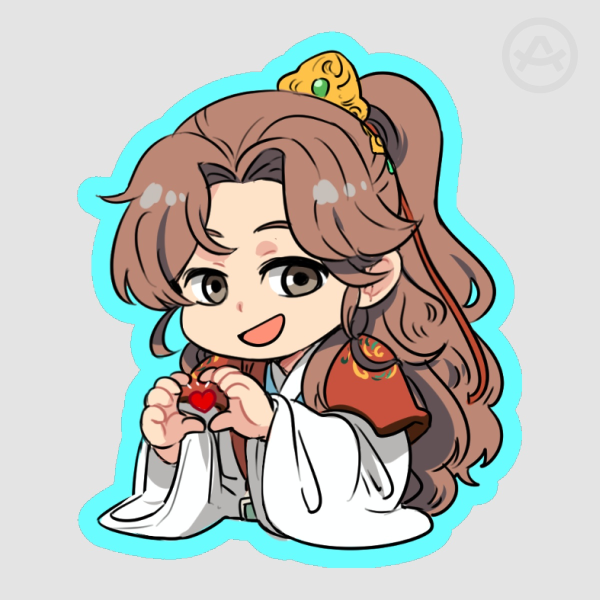 Li Yu love sticker (Colored Border + Matte)