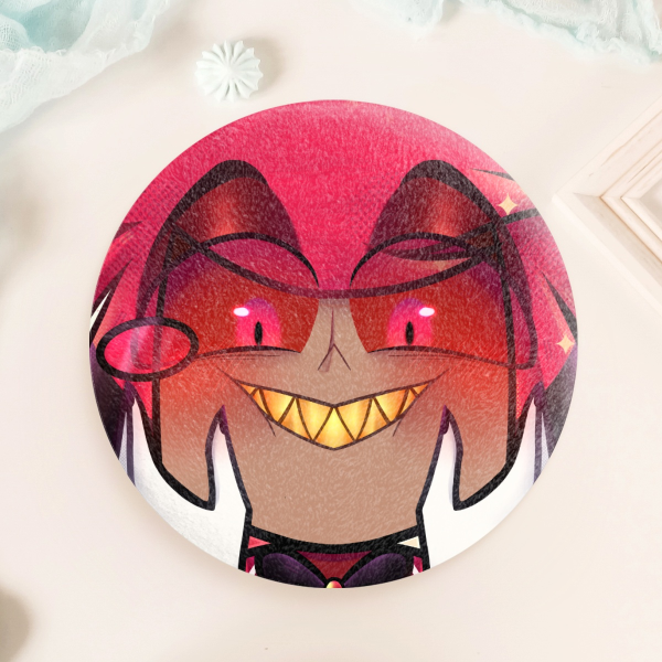 Hazbin Hotel: Alastor Plush Badge