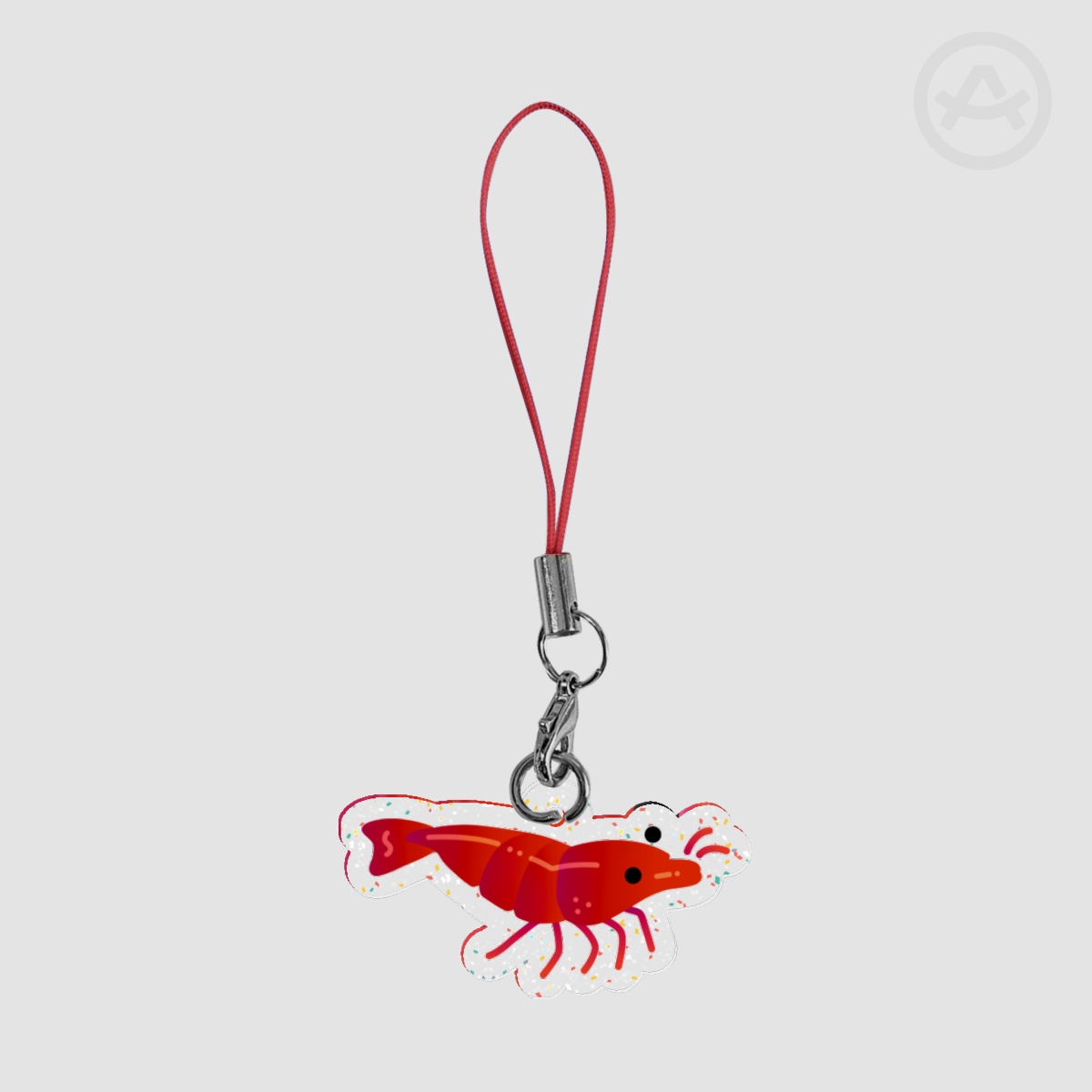 Shrimp Charm - Red