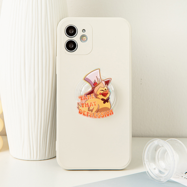 Lucifer Ducky Acrylic Airbag Phone Holder - 1.96"(50mm), Rainbow