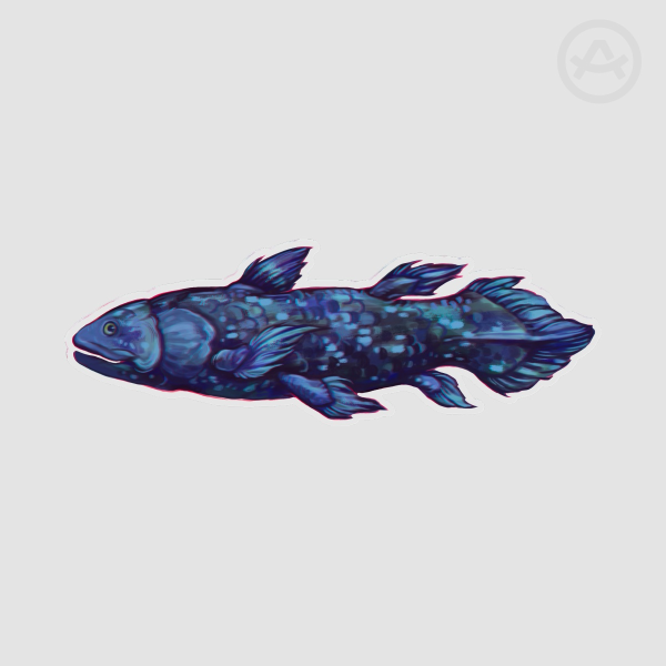 Coelacanth PET Plastic Bookmark