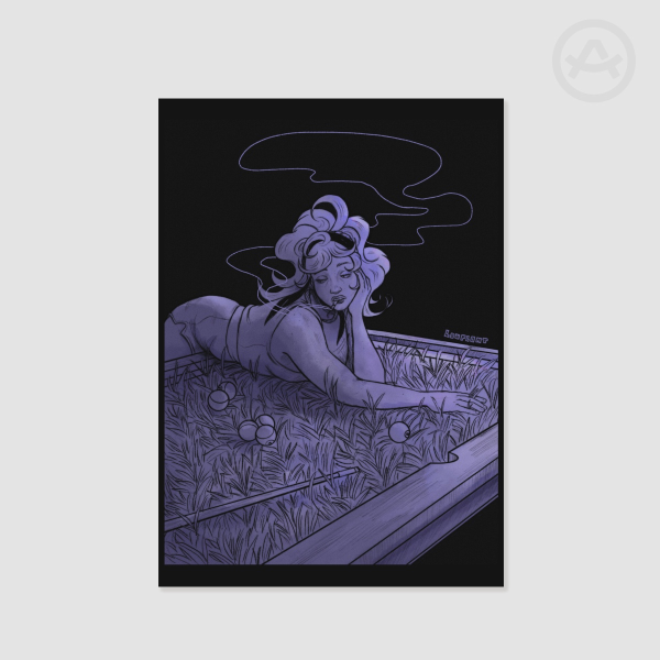 Lonely Billiard A3 Printing