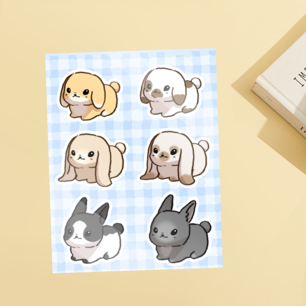 Bunnies - Stickers Sheet
