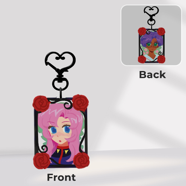 Utena Anthy Double Sided Keychain
