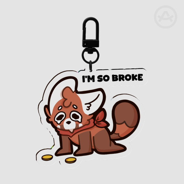 I'm So Broke Keychain