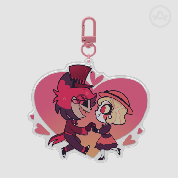 Hazbin Hotel: Charlastor Dance - Epoxy Clear Acrylic Keychain