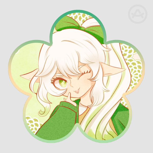 Nahida flower shaped sticker