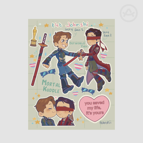 Johnshi Sticker Sheet