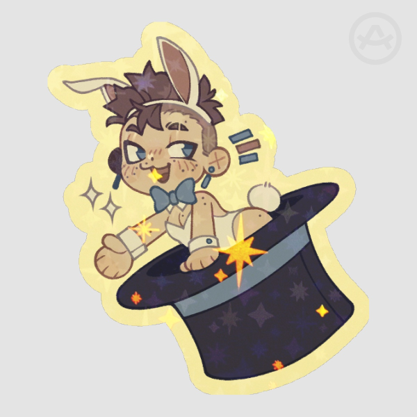 Bunny 1 Die Cut Sticker | Magicians AU
