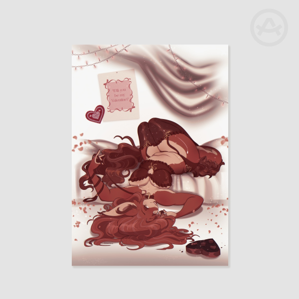 Raja Valentines Pin-up 11x17 Print