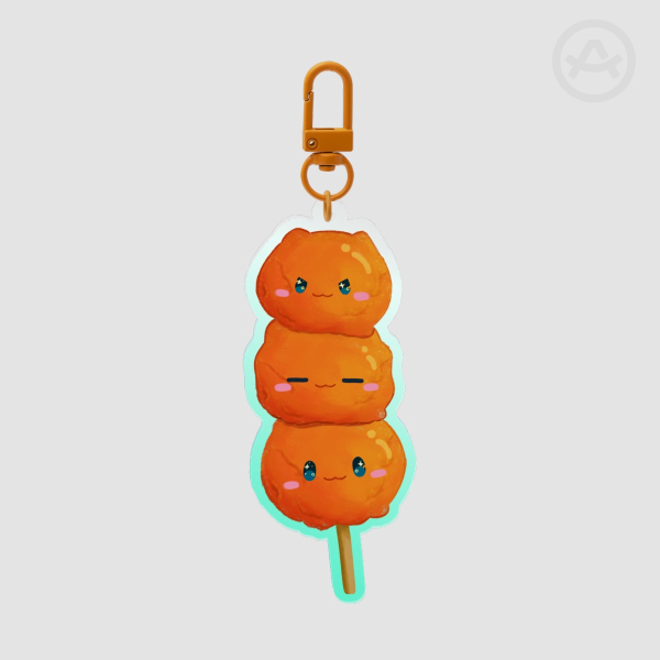 Kwek-kwek Cat Acrylic Keychain