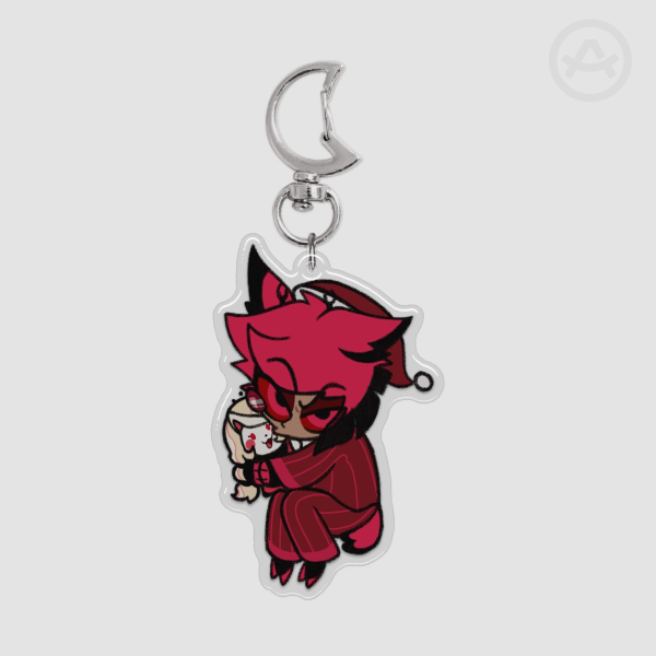Hazbin Hotel: Alastor Pajama - Epoxy Clear Acrylic Keychain
