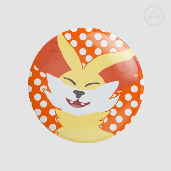Fennekin Glossy Pin Badge