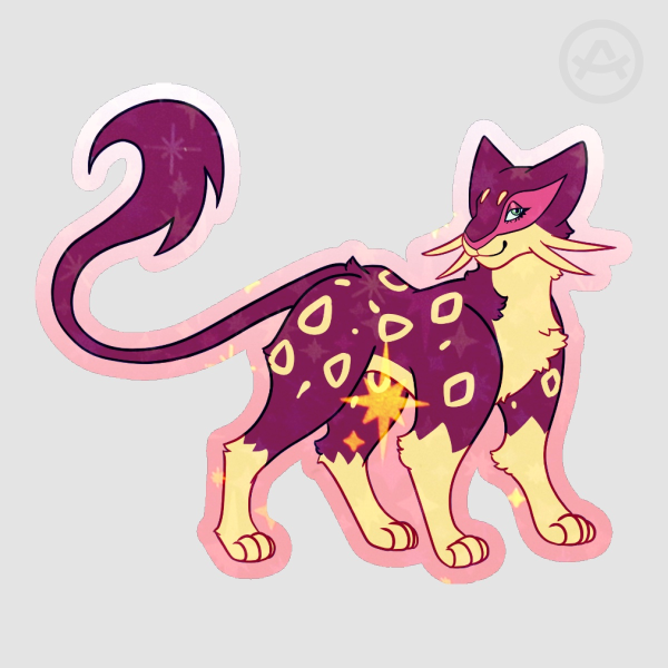 Shiny Liepard Holographic Sticker