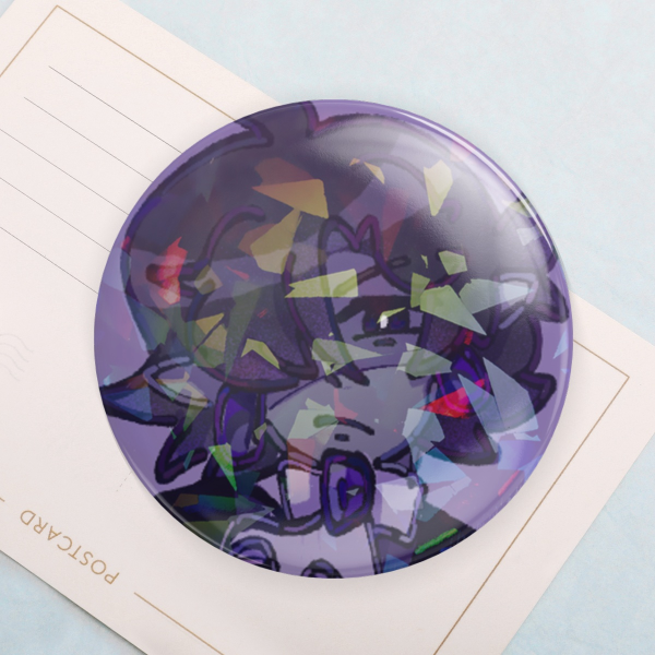 [CRK] Black Sapphire Cookie | Button Pin